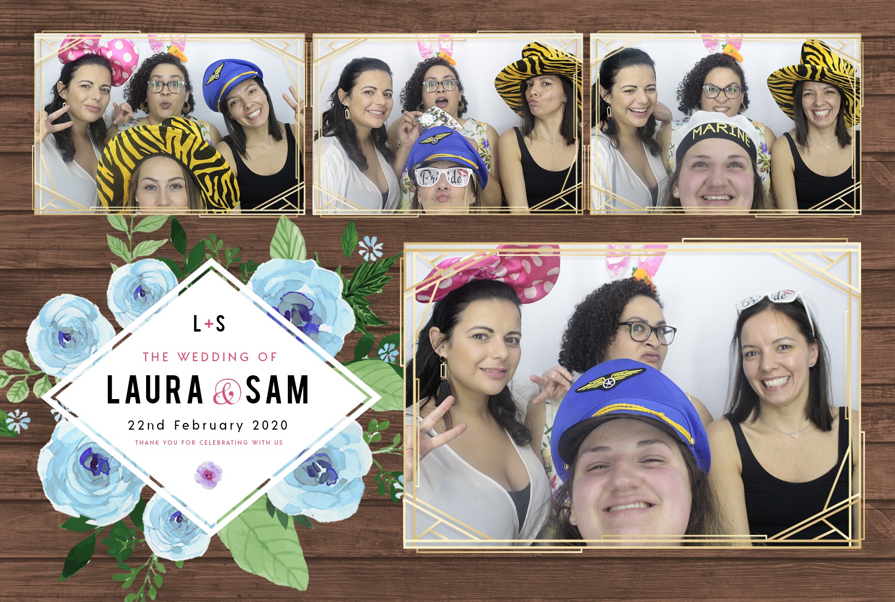 Laura and Sam's Wedding | View more photos from the event at gallery.myphotoboothexperience.co.uk/u/MyPhotoBoothExperienceLtd/Laura-and-Sams-Wedding
